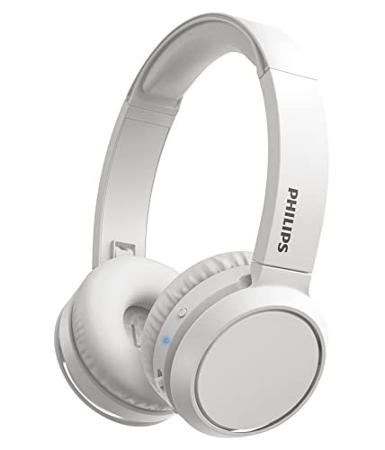 PHILIPS H4205 On-Ear Wireless Headphones with 32mm Drivers & BASS Boost on-Demand, White
